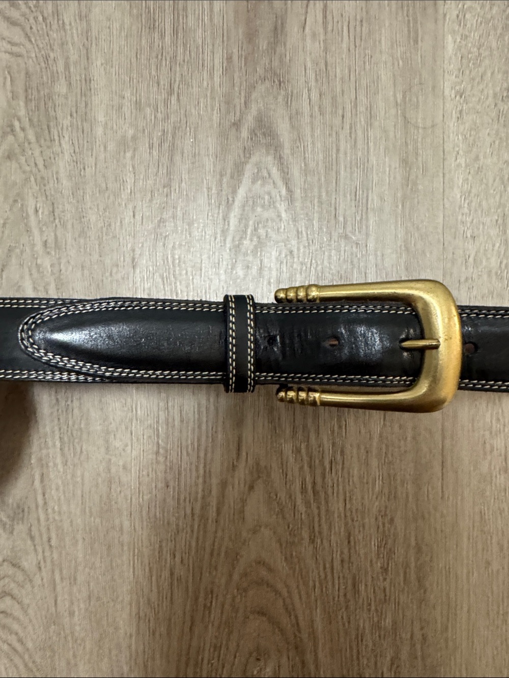 Coach Black Leather Belt 3910 Size Medium Made In USA